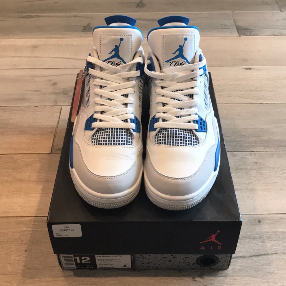 Nike Air Jordan 4 Retro Military Blue-size 12